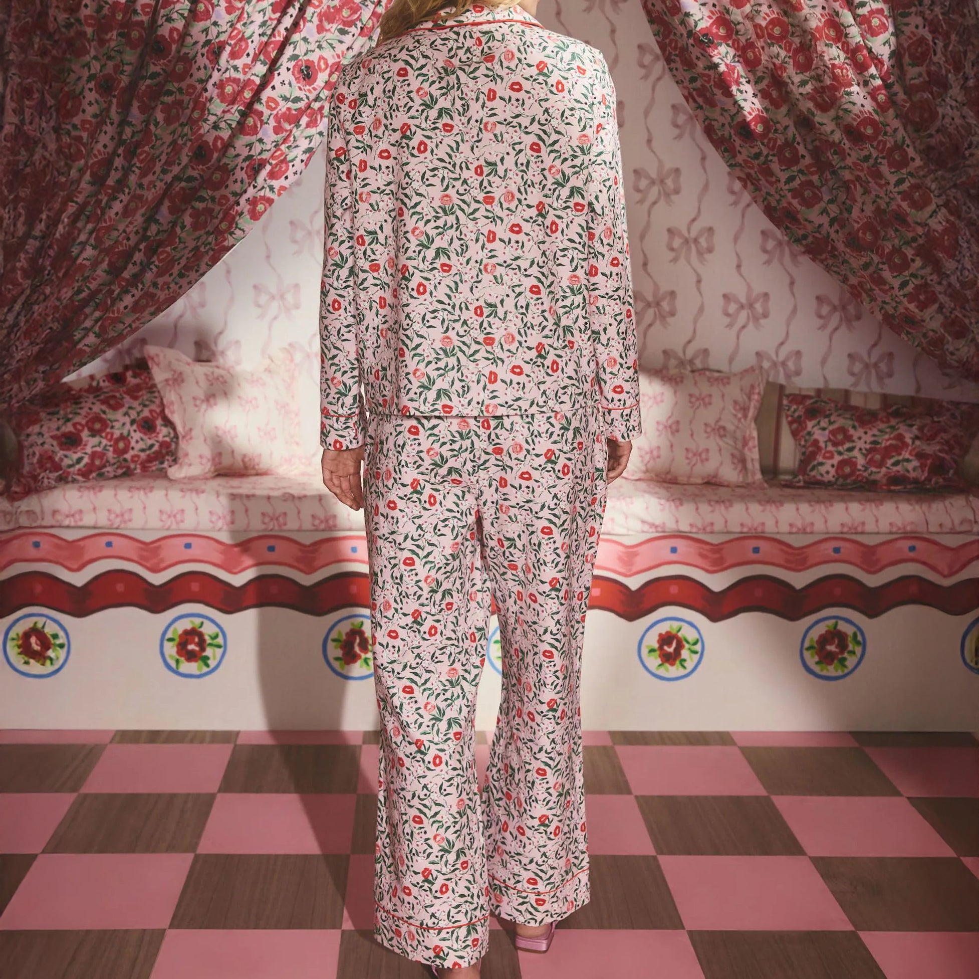 ボタン パジャマ Mistletoe Kisses | Cath Kidston 日本公式オンライン