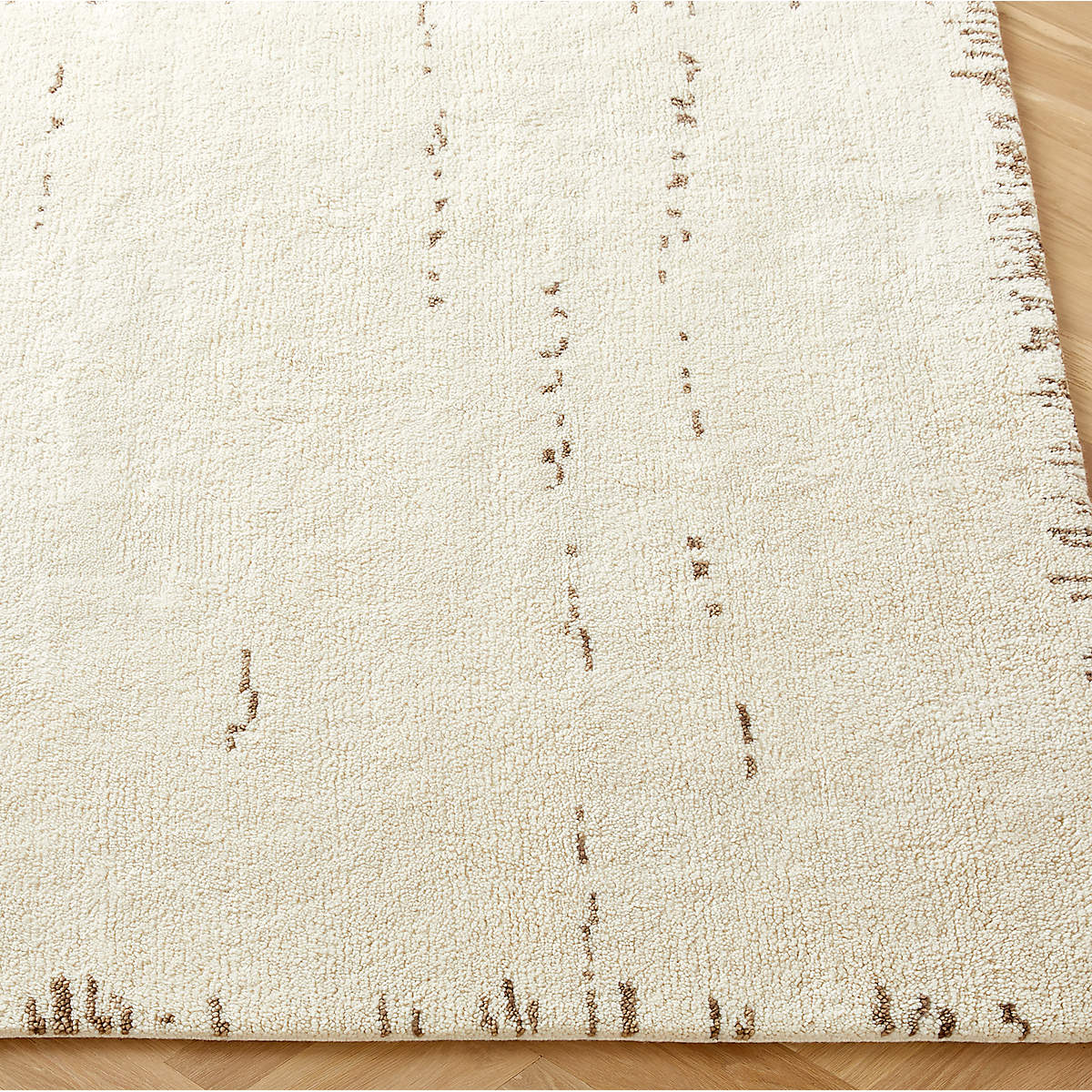 Marrin Hand-Knotted Ivory New Zealand Wool Area Rug 8'x10' +