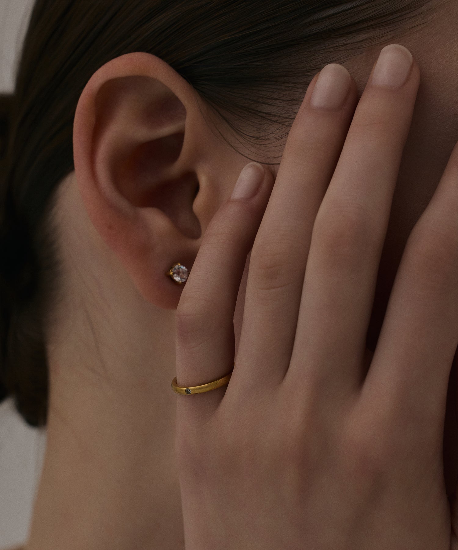 ゴールド]ジルコニアピアス