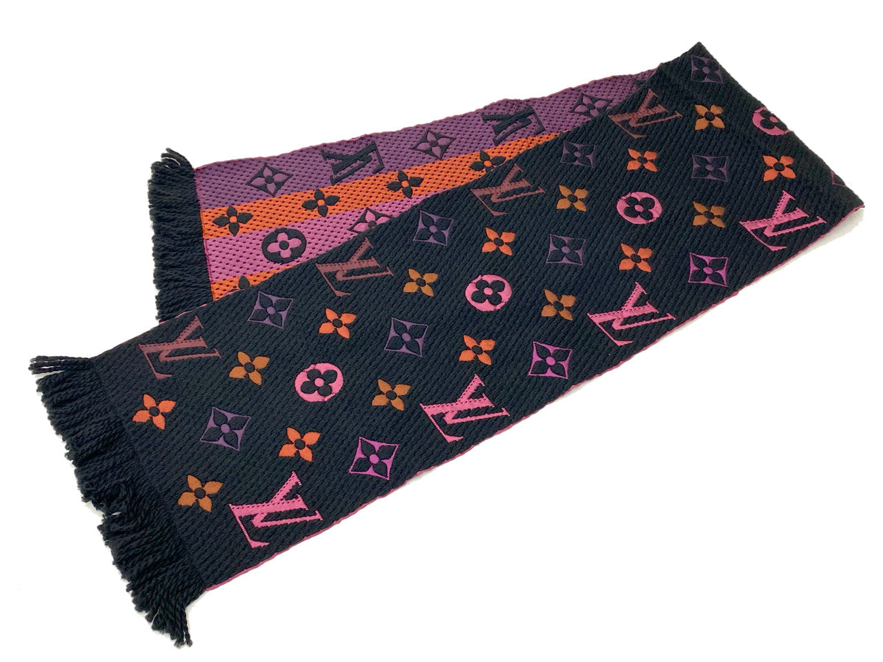 ルイヴィトン/マフラー 【エシャルプ・ロゴマニア】 レインボー