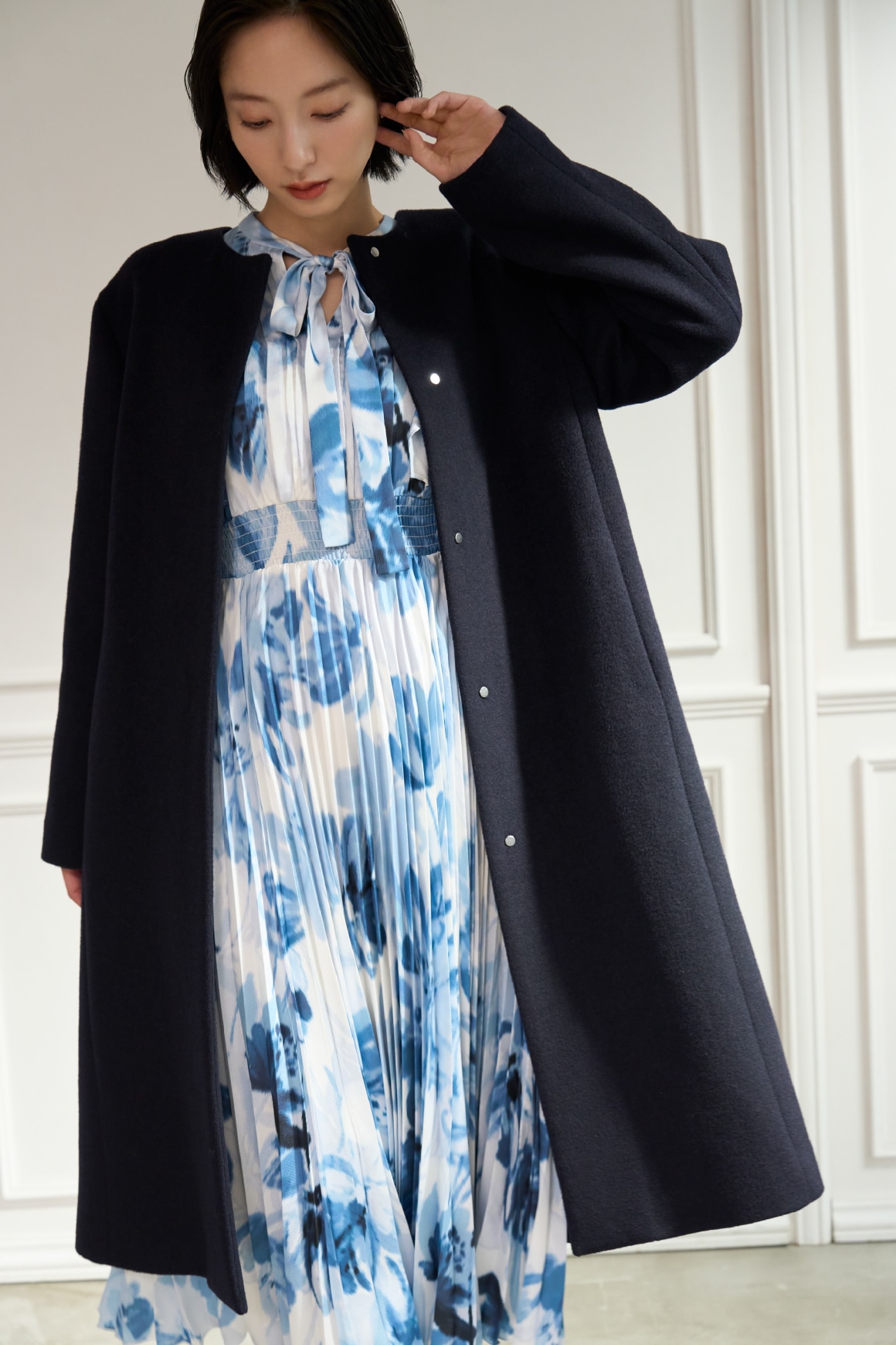 CELFORD CASHMERE-BLEND LONG COAT | セルフォード | CELFORD Official