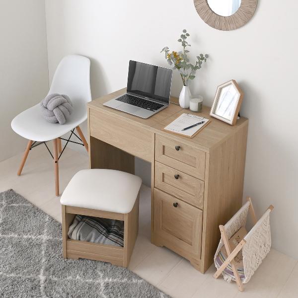 ANRI（アンリ）デスク ドレッサー（80cm幅）：SatoSangyo Web Order