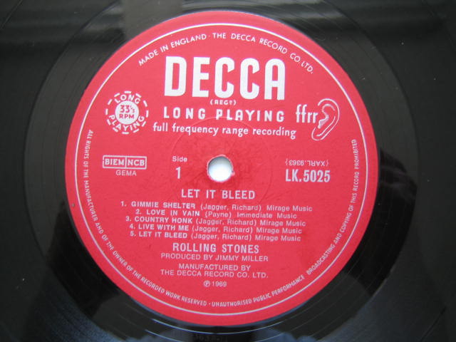 ローリング・ストーンズ UK盤 LET IT BLEED モノラルいろいろ