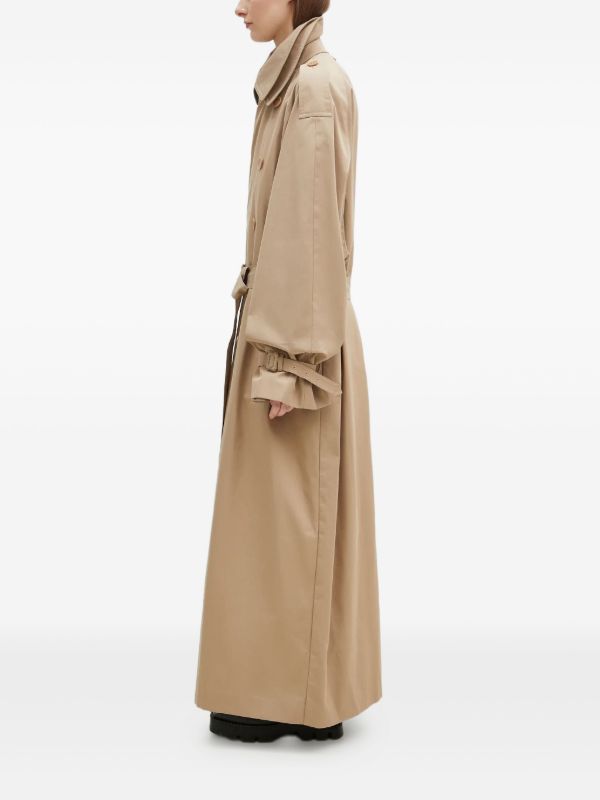 VETEMENTS ダブルブレスト トレンチコート | ニュートラル | FARFETCH JP