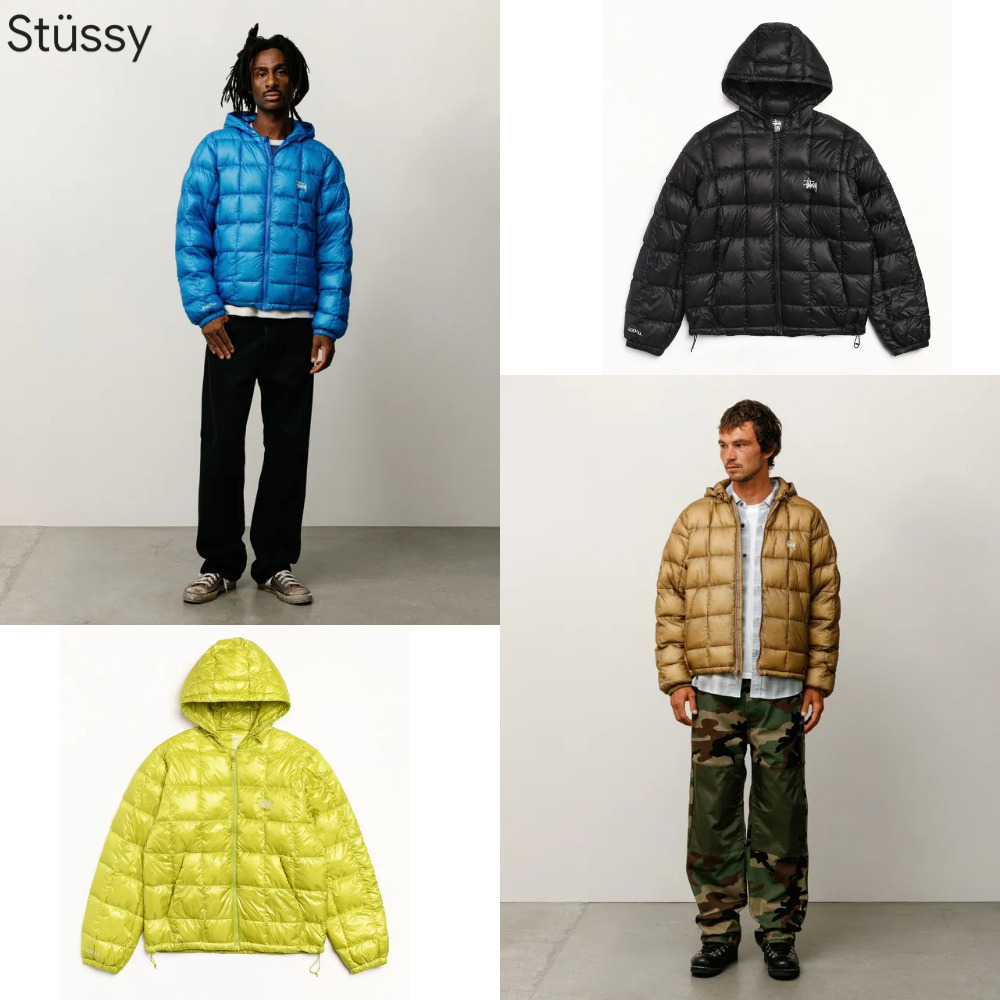 STUSSY☆ミッドウェイト フーデッド パファー ☆ユニセックス (STUSSY