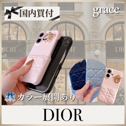 Dior iPhone16 ledy dior 薄ピンク Dior】LADY DIOR iPhone16/16PRO