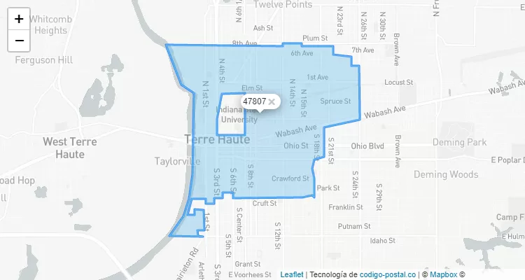 47807 ZIP Code - United States