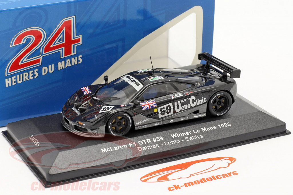 Ixo 1:43 McLaren F1 GTR #59 勝者 24h LeMans 1995 Dalmas, Sekiya