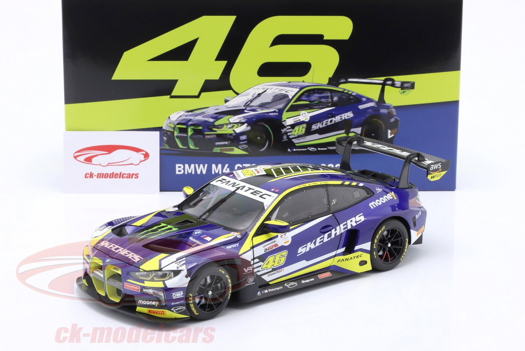 Minichamps 1:18 BMW M4 GT3 #46 6位 24h Spa 2023 Rossi, Martin