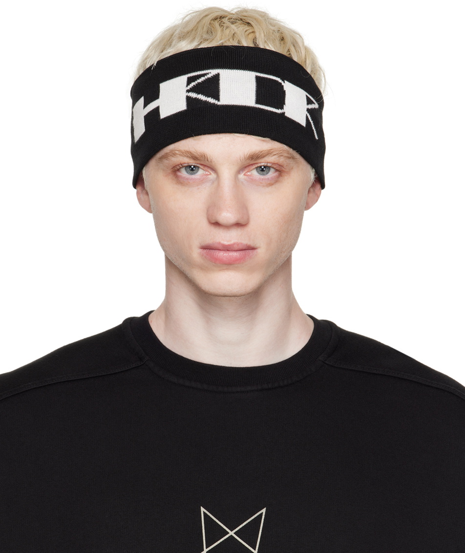 Rick Owens DRKSHDW Black 'HRDR' Headband Rick Owens Drkshdw