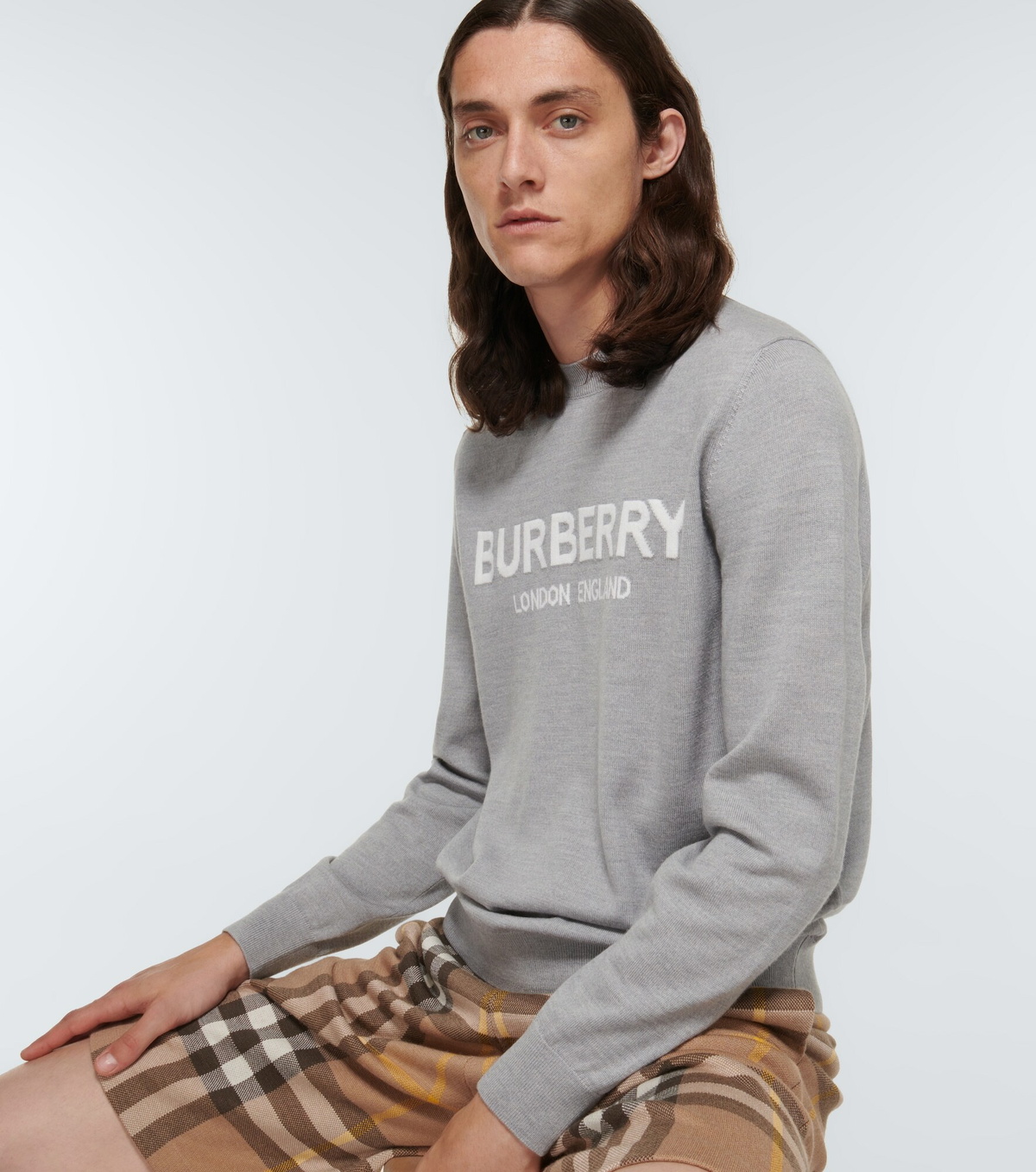 Burberry - Intarsia wool-blend sweater Burberry