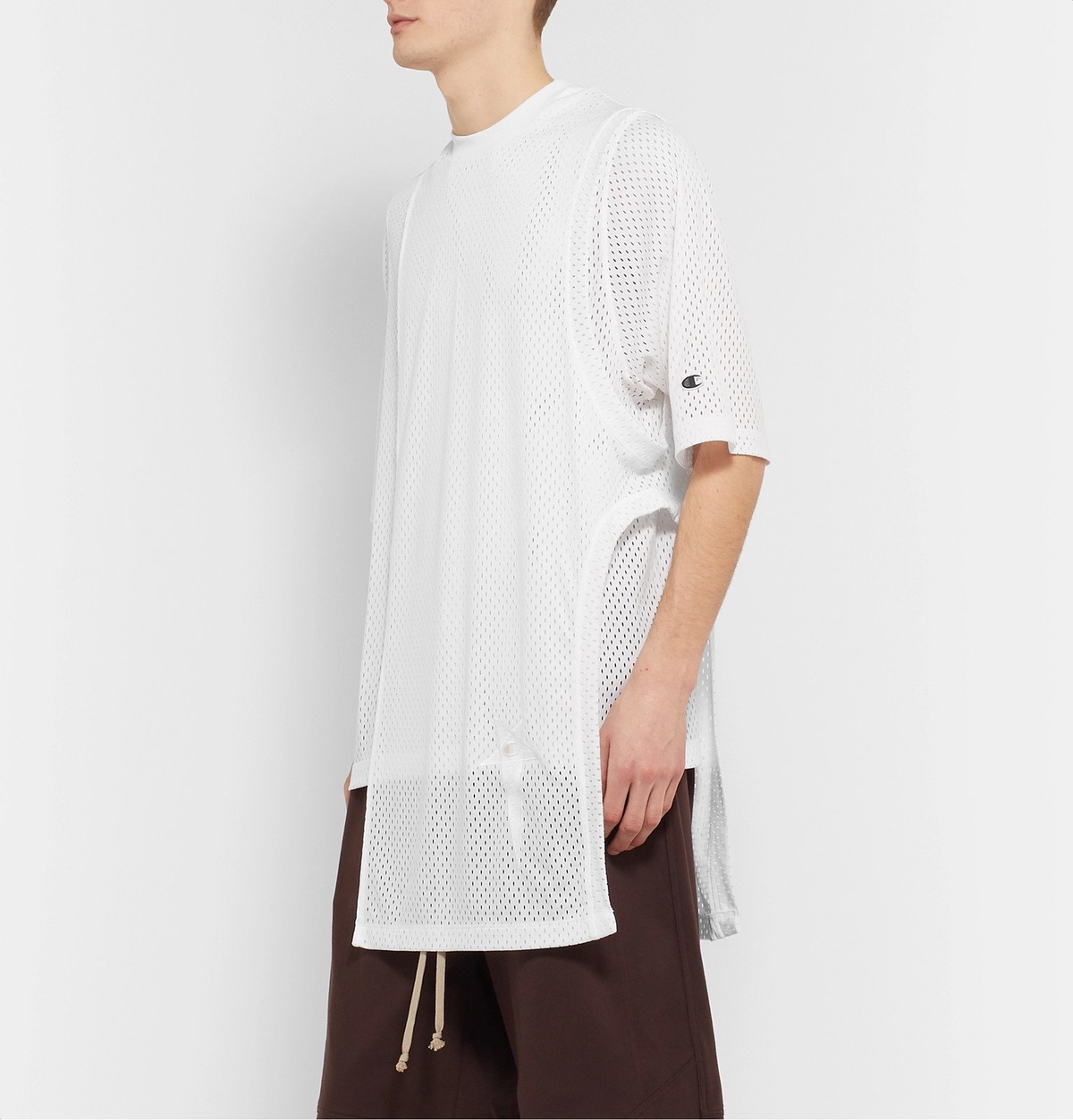 Rick Owens - Champion Toga Mesh T-Shirt - White Rick Owens