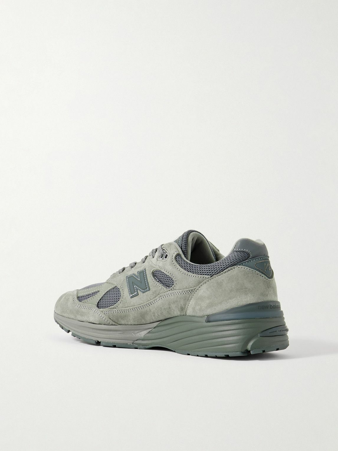 New Balance - thisisneverthat 991v2 Leather-Trimmed Suede and Mesh