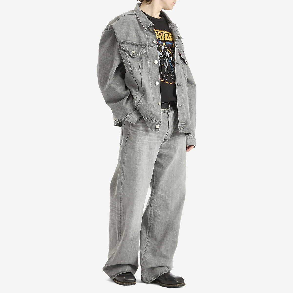 Junya Watanabe MAN Men's x Levis Straight Leg Jeans in Grey Mix