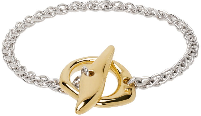 Tom Wood Silver & Gold Robin Duo Bracelet Tom Wood