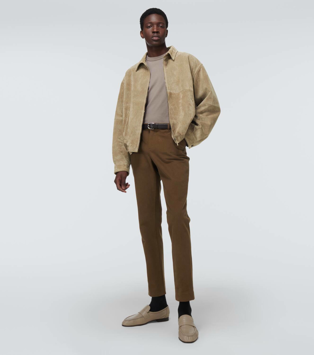 The Row Ronan suede blouson jacket The Row