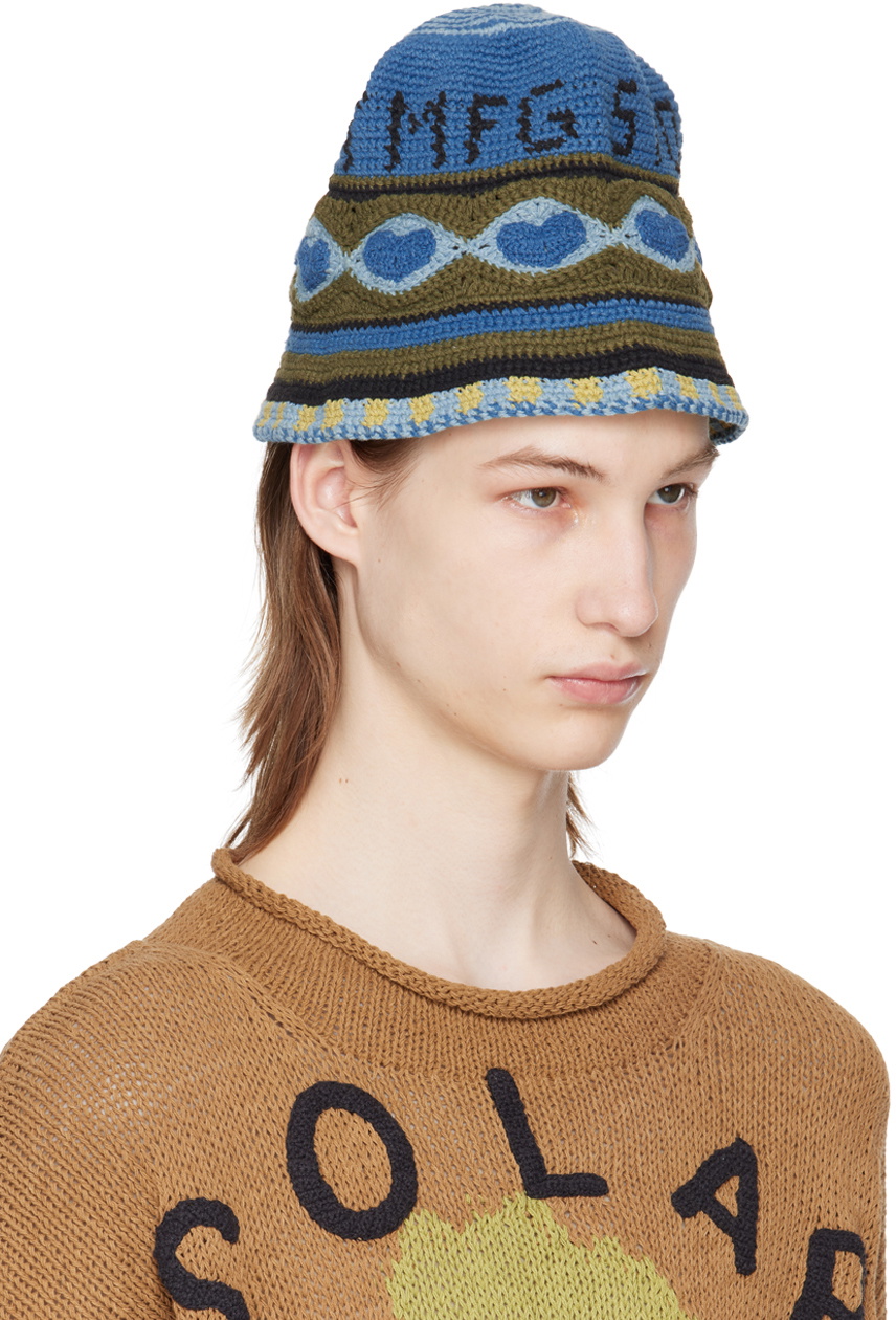 Story mfg. Blue & Khaki Brew Bucket Hat Story Mfg.