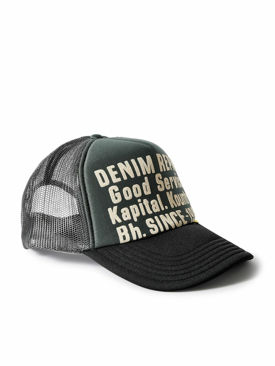 KAPITAL - Printed Scuba and Mesh Trucker Cap KAPITAL