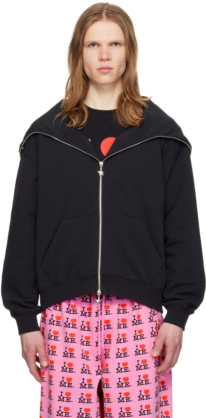 Ashley Williams Black Happy Manga Butterfly Hoodie Ashley Williams