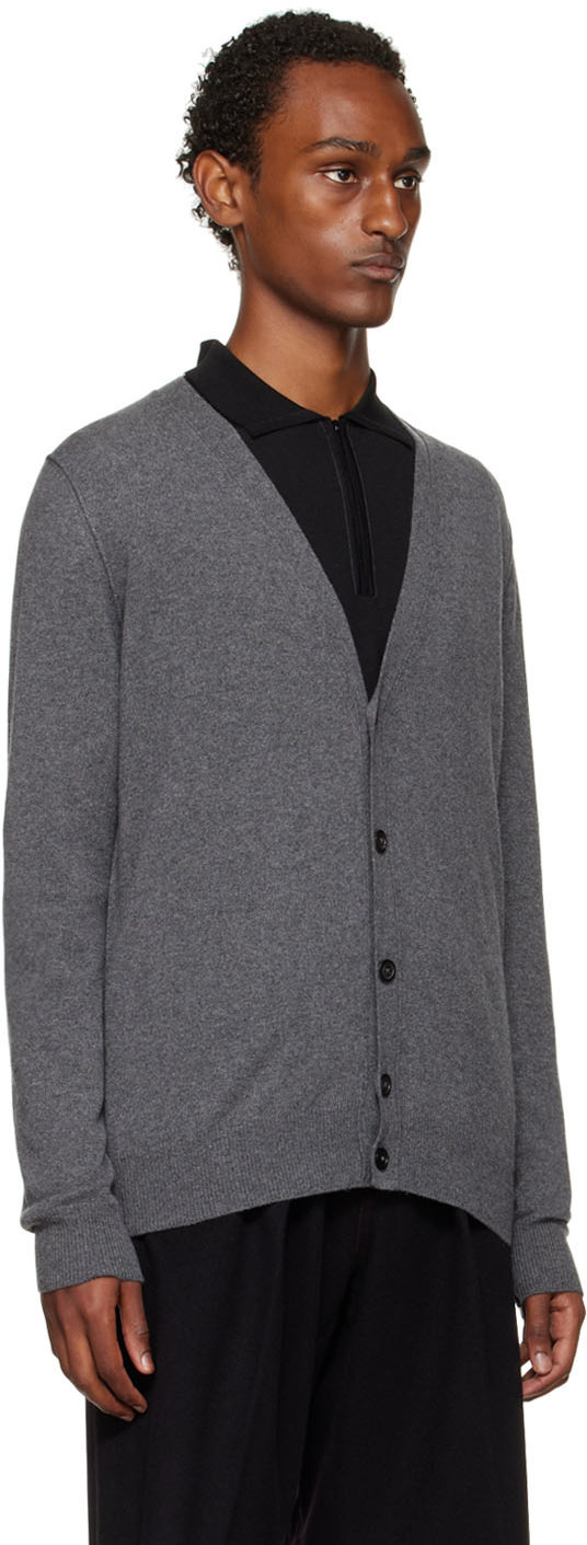 Maison Margiela Gray Cashmere Cardigan Maison Margiela