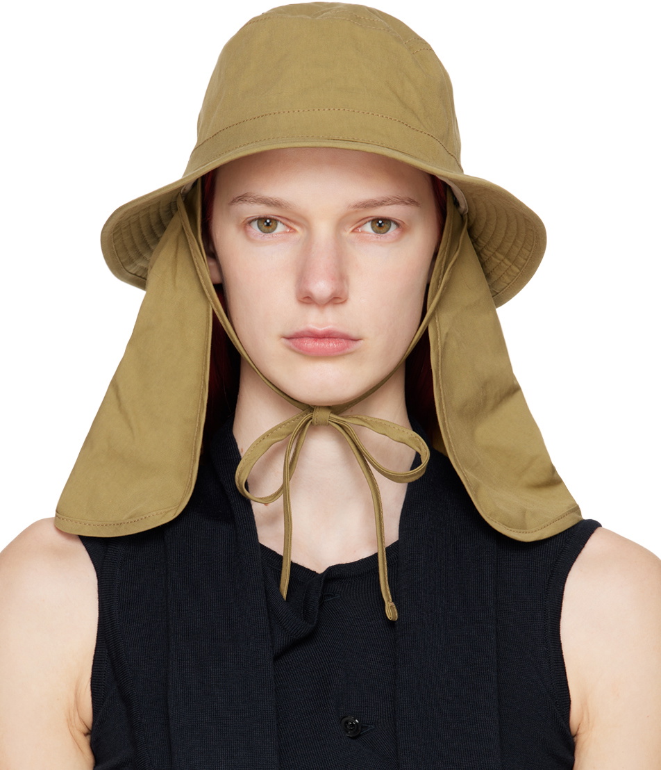 LEMAIRE Khaki Desert Bucket Hat Lemaire