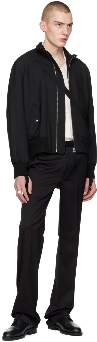 Helmut Lang Black Seatbelt Bomber Jacket Helmut Lang