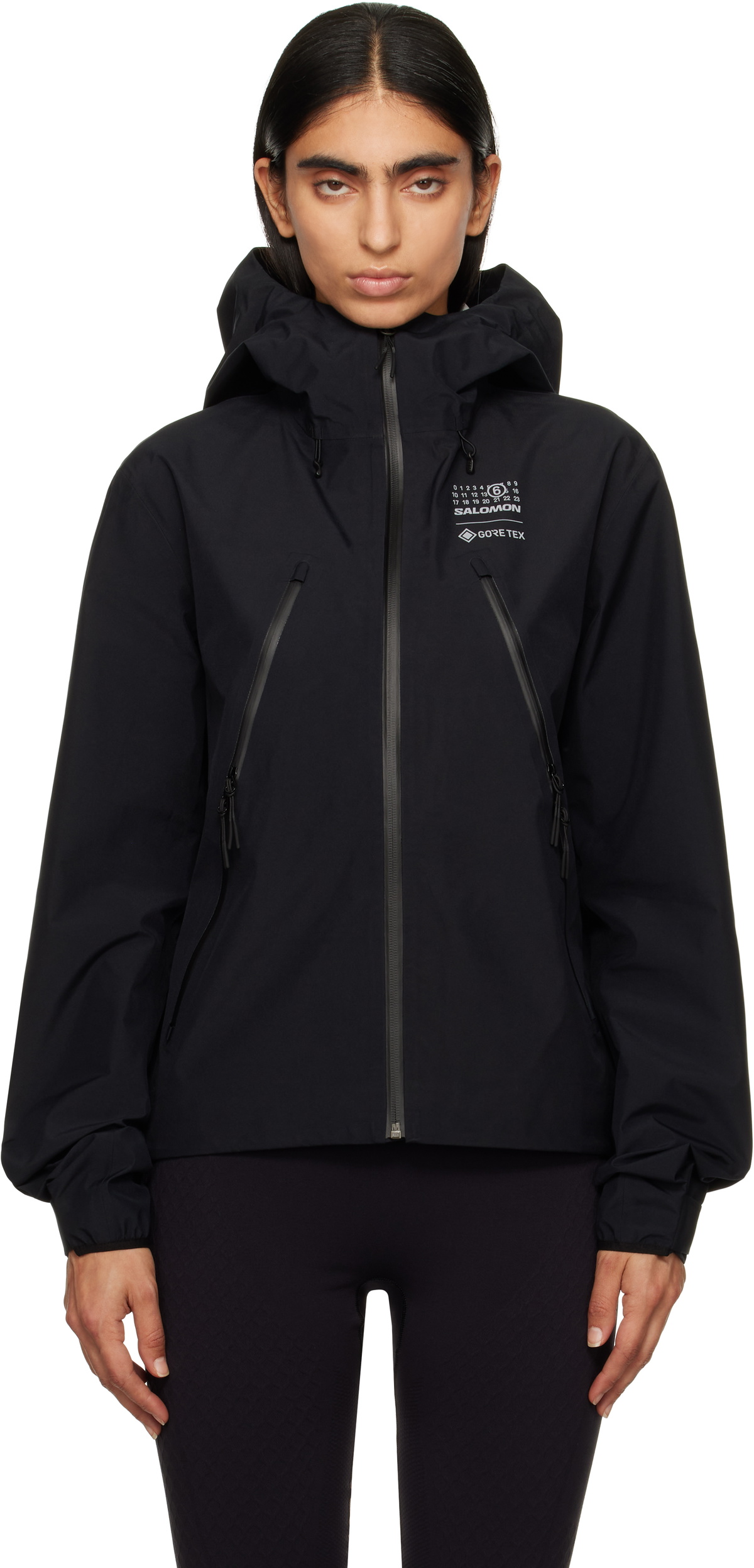 MM6 Maison Margiela Black Salomon Edition Windbreaker Jacket MM6