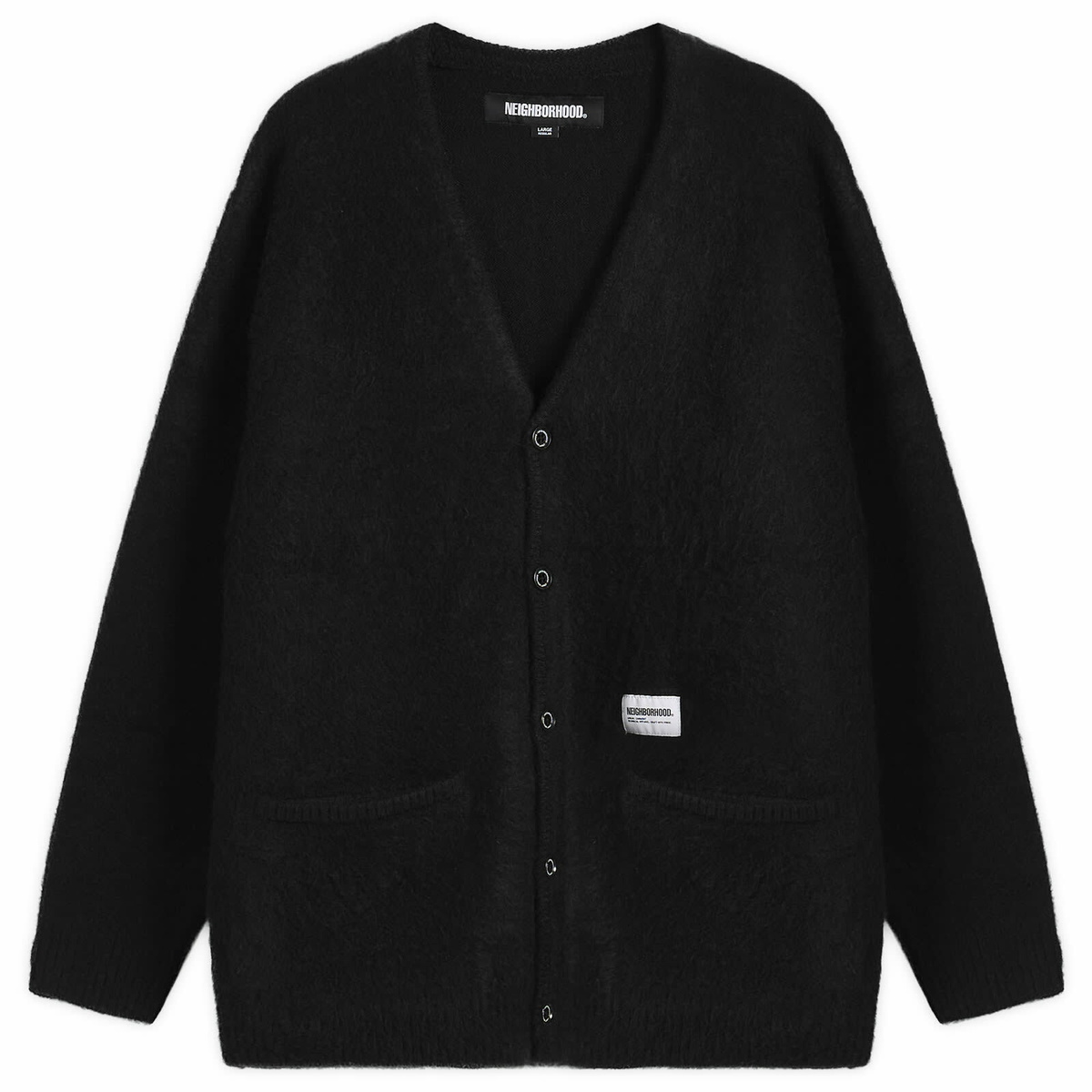 Neighborhood Men's Mohair Cardigan in Black Neighborhood