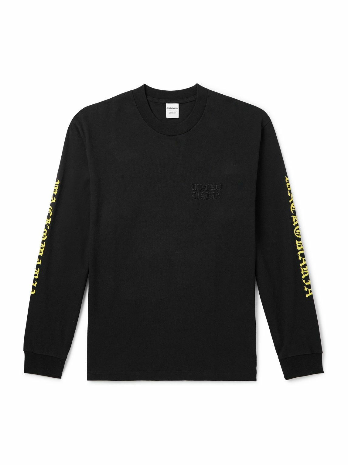 Wacko Maria Men's Long Sleeve Neck Face Anniversary T-Shirt in