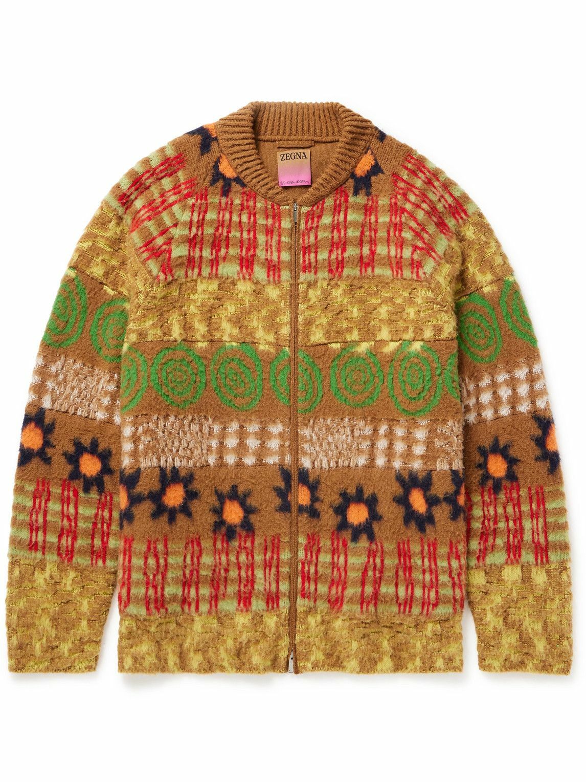 ZEGNA x The Elder Statesman - Intarsia Oasi Cashmere and Wool