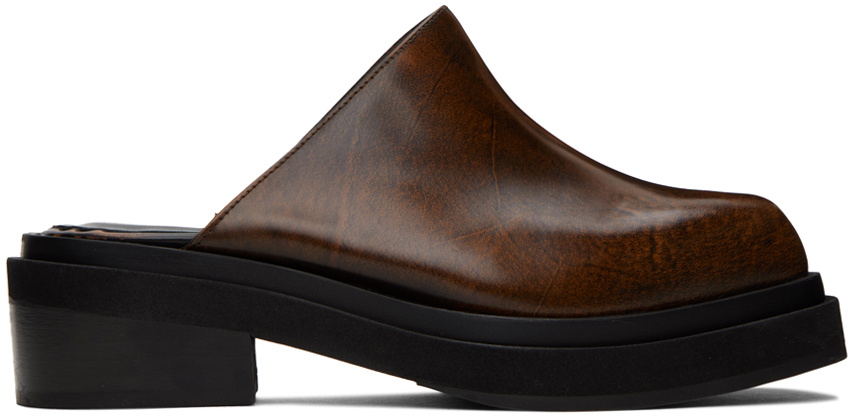 Eckhaus Latta Brown Zoe Clogs Eckhaus Latta