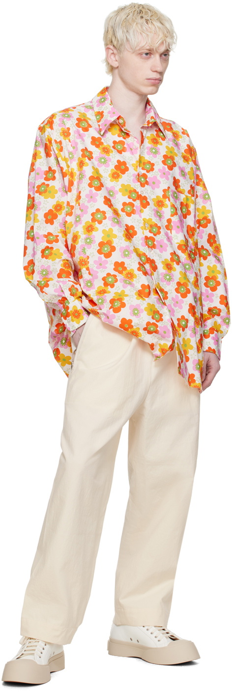 Camiel Fortgens Orange & Pink Overlap Big Shirt Camiel Fortgens