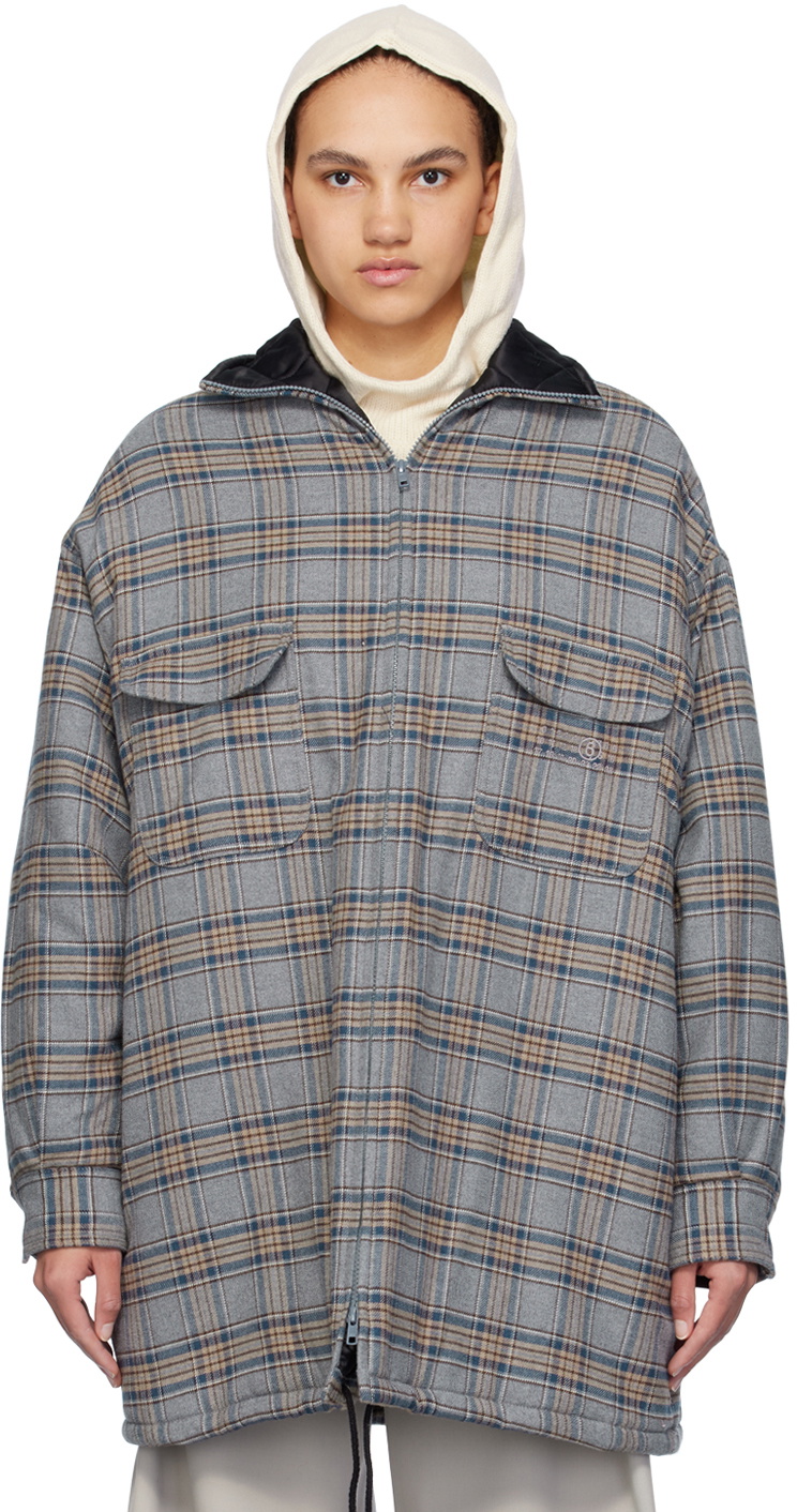 MM6 Maison Margiela Gray Check Jacket MM6 Maison Margiela