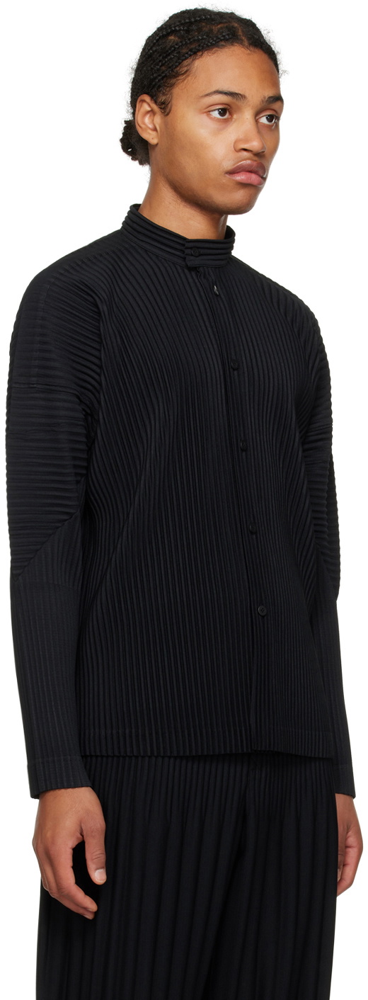 HOMME PLISSÉ ISSEY MIYAKE Black Monthly Color October Shirt Homme