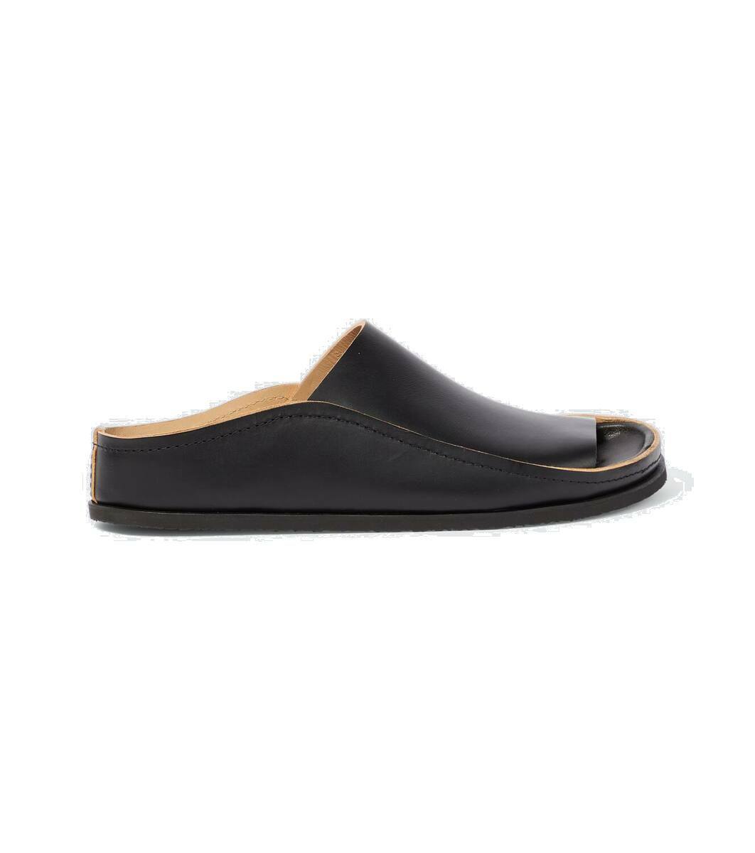 LEMAIRE Black Cross Flat Sandals Lemaire