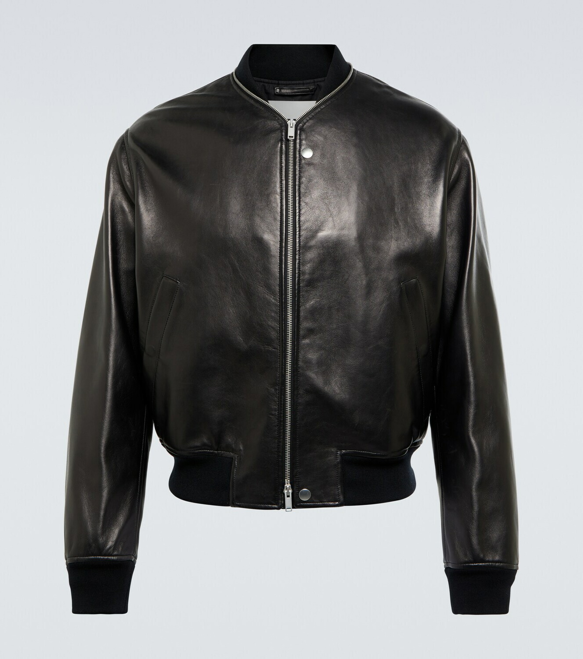 Jil Sander Leather bomber jacket Jil Sander