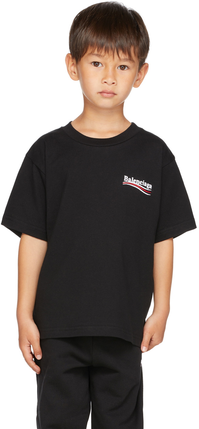 Balenciaga Kids Kids Black Campaign T-Shirt Balenciaga Kids