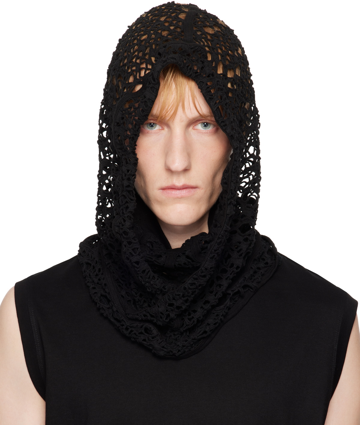 Julius Black Cutout Balaclava Julius