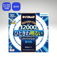 ホタルクス 丸管形 3波長蛍光ランプ省電力 30W ライフルック 昼光色 2