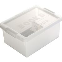 収納ケース ブック&メディアケース ミニ ホワイト I-384 1セット(8個