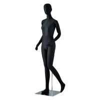 ストア・エキスプレス フレキシブルマネキン 黒 婦人 8000-320 1台 61