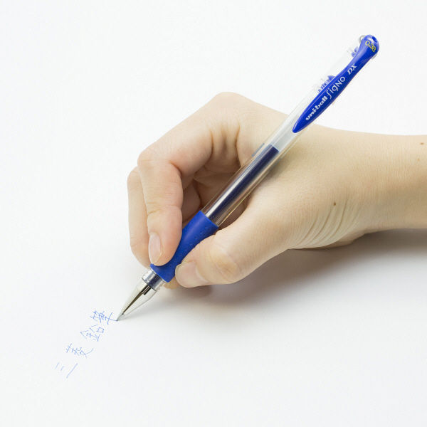 三菱鉛筆(uni) シグノ 極細 0.38mm 青インク UM151.33 - アスクル