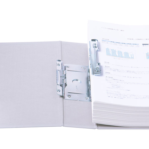 復活特別価格】アスクル パイプ式ファイル 両開き ベーシックカラー