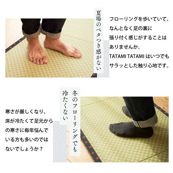 重澤製畳店 TATAMITATAMIアウトドアスタイル 屋内外用 引目グリーンx