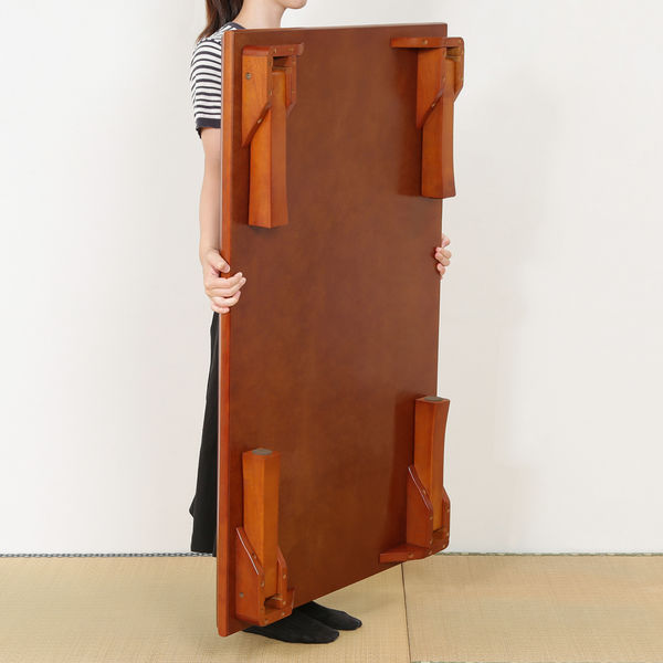 不二貿易 折脚和風座卓 TLMー12075 幅1200×奥行750×高さ340mm