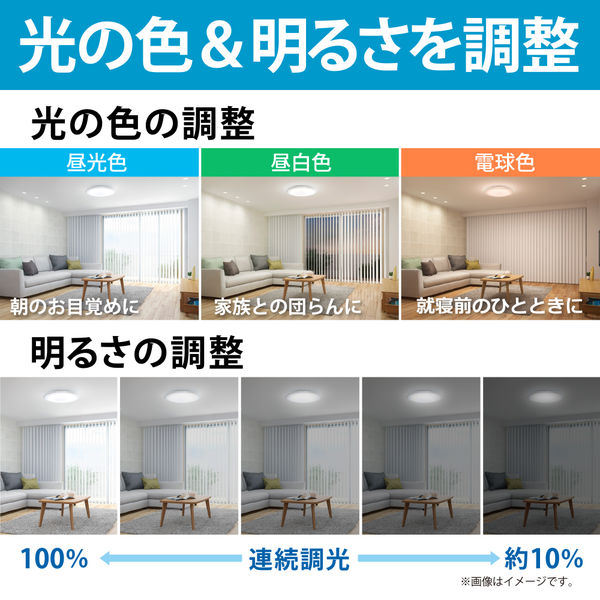 LEDシーリングライト 8畳 調光調色 リモコン付き ホタルクス SLDC08790