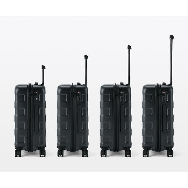 無印良品 バーを自由に調節できる ハードキャリーケース 36L 黒