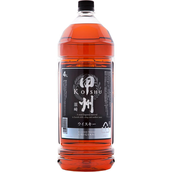 甲州韮崎 ウイスキー 37度 4L 1セット（4本） 富永貿易 ウイスキー