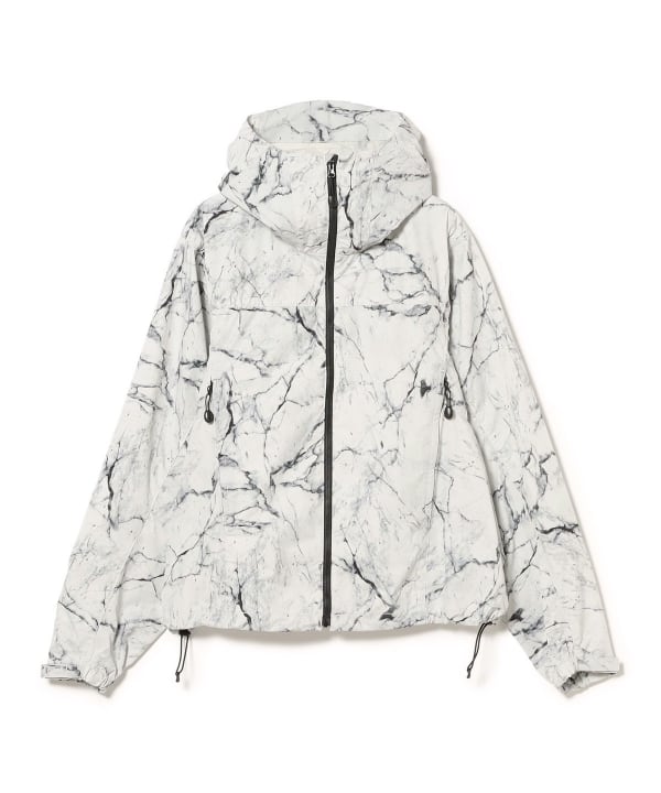 BEAMS（ビームス）撥水 総柄プリント ジップアップ フーディ（ブルゾン