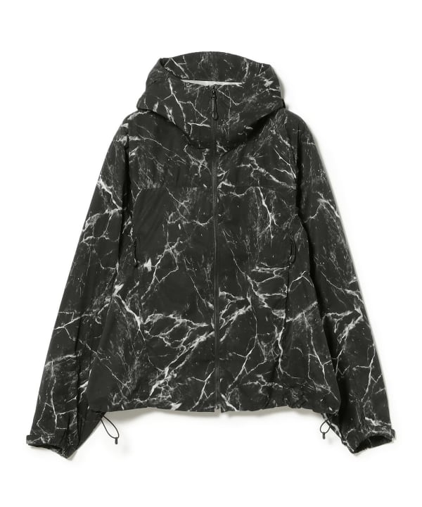 BEAMS（ビームス）撥水 総柄プリント ジップアップ フーディ（ブルゾン